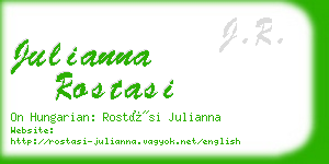 julianna rostasi business card